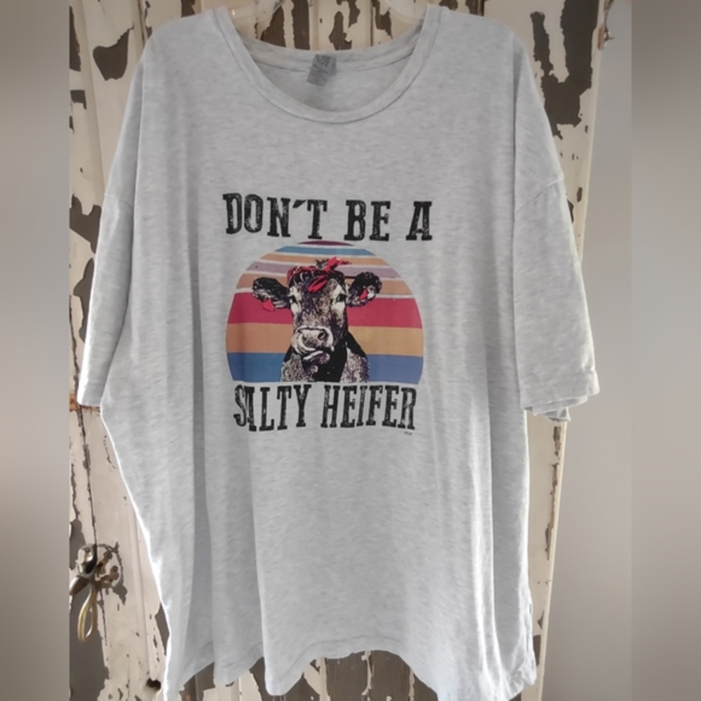 3XL TEE, "DON'T BE A SALTY HEIFER"